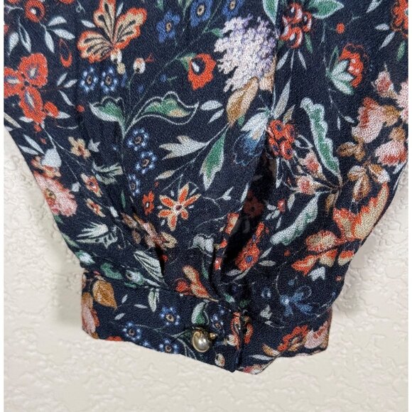 SEZANE Sixtine Long Sleeve Floral Blouse RARE - Picture 11 of 13